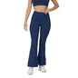 BlissClub Womens The Ultimate Flare Pants Lite| Relaxed Fit High Waist|Ankle Length Pants with Back Pocket