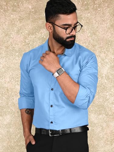 Pinkmint Casual Shirt for Men Regular Fit Long Sleeve Shirt Suitable for Event, Formal Wear