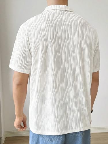 Noble Monk MenS Regular Fit Polo T-Shirt |Half Sleeves |Textured Popcorn T-Shirts For Men | Stylish Half Sleeve T-Shirt For Men