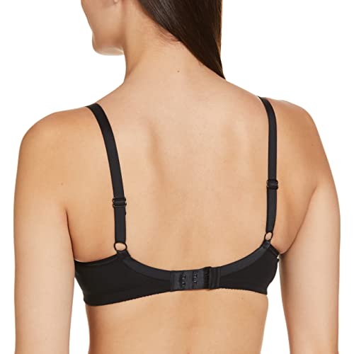 Enamor A042 Side Support Shaper Supima Cotton Everyday Bra - Non-Padded, Wirefree & High Coverage Black