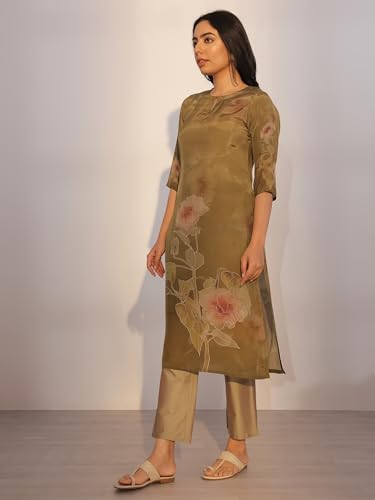 Libas WomenS Silk Blend Kurta Set (400372