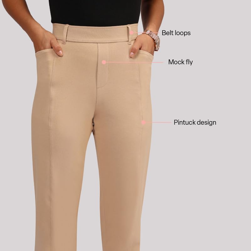 BlissClub Womens AM:PM Air Straight Pants - Cotton