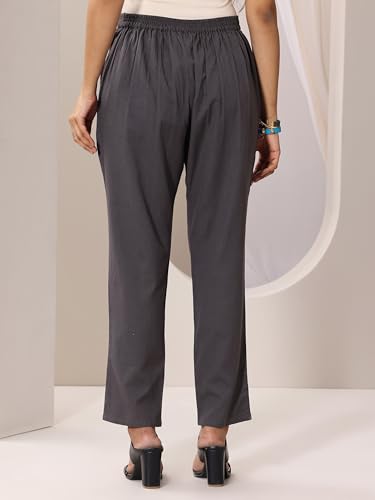 Libas WomenS Regular Trousers (Pl1601 Grey