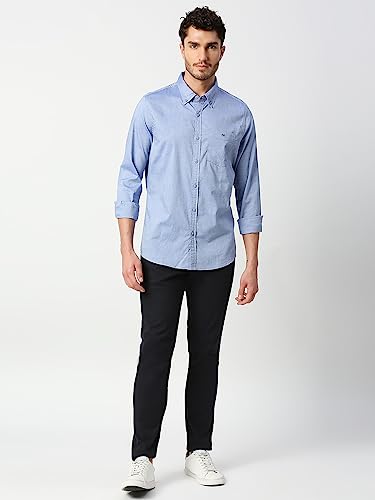 Thomas Scott Solid Color Long Sleeve Regular Fit Casual Shirt for Mens