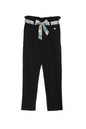 Allen Solly Girls Slim Fit Solid Casual Cotton Trousers