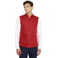 Turtle Men Poly-Cotton Red Self Design Slim Fit Formal Nehru Jacket