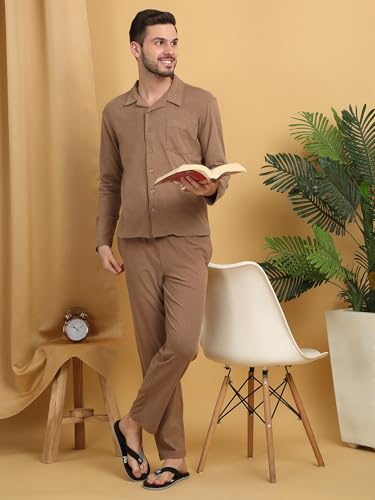 Sweet Dreams Men Solid Pyjama Set