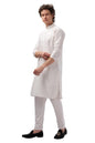 Be Active MenS Cotton Blend Regular Kurta (My0013-Kr 1_White)
