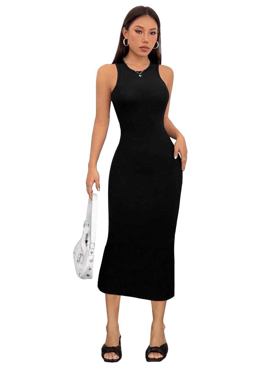 Toochki Dress For Women | Dresses For Women Dress | Black Bodycon Dress | Bodycon Dress | Midi Length Dresses | Lycra Bodycon Dr