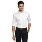 Turtle Men 100% Cotton White Plain Slim Fit Full Sleeve Formal Shirt