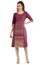 Wine Straight Kurta