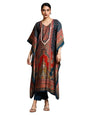 Varanga Women-Zari & Sequin Detailed Ethnic Printed Flared Kaftan With Trouser