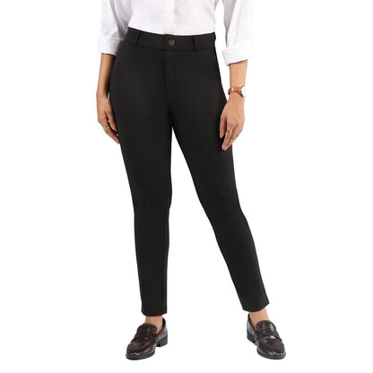 Blissclub Ultimate Cigarette Pants | 2 Pockets| Insanely Stretchy |Pintuck Designs