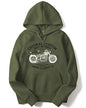 ADRO Men's Custom Biker Rider Printed Cotton Full Sleeve Hoodies (H21-M-CUS-OL_Olive_XL)