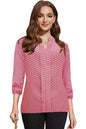 Toochki Womens Light Pink Muslin Polka Doted Straight Western Top | Winter Top |Top for Women | Latest Women Top | Trendy Women