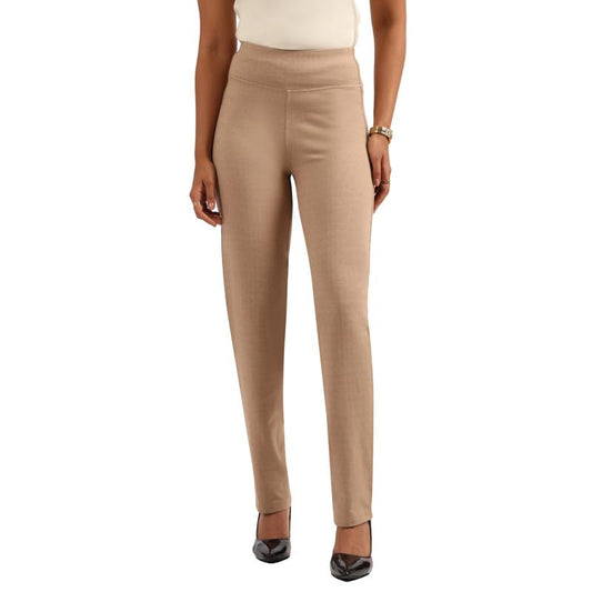 BlissClub Womens Pants (Werkit_Straight_Hema Herringbone-Caramel Tall-Above 5.5