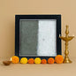 Astrotalk Dhan Varsha Frame with Pyrite & Selenite | Vastu Items for Wealth & Positivity | Wall Decor items Living Room | Raw Pyrite Frame for Wall | Gift for Man & Woman | 19x19x1 cm | 1 Piece