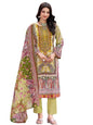 Varanga Women Ethnic Floral Mirror Embroidered Pakistani Kurta With Trouser & Dupatta