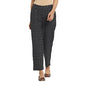 Fabindia Women Ikat Tapered Casual Pant Cotton_L Black