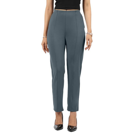 Blissclub Womens Straight Pants (Ultimatestraight_Graphite_Gowri Grey