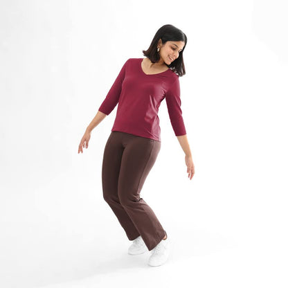 BlissClub Women The Last tee | Stays New for 750+ Days |10X Durable | V Neck | Womens t-Shirt |  Sleeves | Hip Covering | Cotton