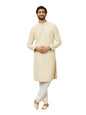 Manyavar Kurta Set For Men, Full Sleeves Mandarin Collar Ethnic Kurta Set For Engagement, Wedding, Party All Over Self Design (B