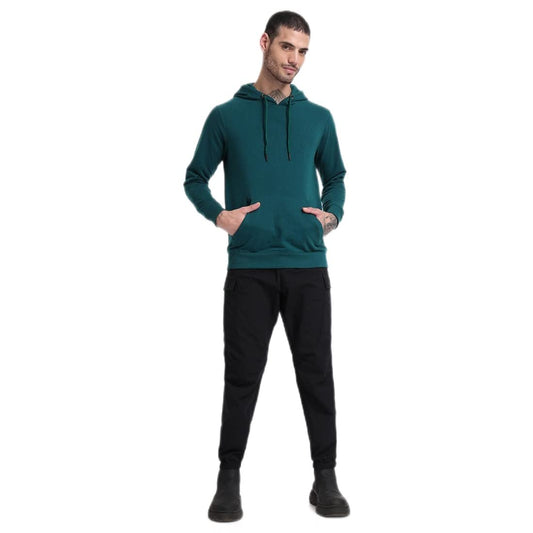 Bewakoof MenS Graphic Print Regular Fit Hoodies_625443_Green_M