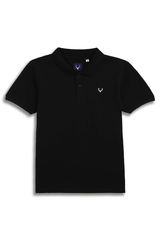 Allen Solly Boys Solid Casual Cotton Polo Neck Polo Shirt