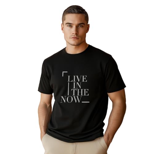 Nobero MenS Regular Fit T-Shirt (1M-Twts-C0613_Black
