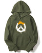 ADRO Men's Cotton Neck Hooded Sweatshirt (H-M-PC-OL_Olive_XL)