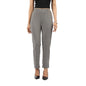 BlissClub Women The Ultimate High Rise Straight Pants|Trousers for Women|Straight Fit|Pintuck Design|Polyester,Grey