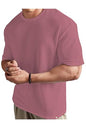Shodox Mens Dotted Solid Unique Design Oversized Tshirt For Men - Round Neck Loose Fit Drop Shoulder Mens T-Shirt(Pack Of 1)