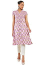 Soch Women's Cotton Blend Floral Regular Kurta