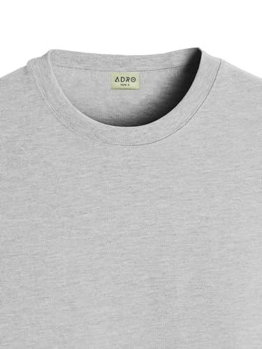 ADRO Mens Smile Printed Cotton T-Shirt_RN24-L2-SMILE-GR
