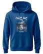 ADRO Men's Cotton Neck Hooded Sweatshirt (H24-CHILL-RB_Royal Blue