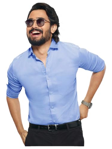 Tee Projekt Shirt for Men Cotton Spread Collar Long Sleeve hirt Parfect for Formal Wear