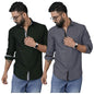 Pinkmint Combo Cotton Shirt for Men Button Down Spread Collar Shirt