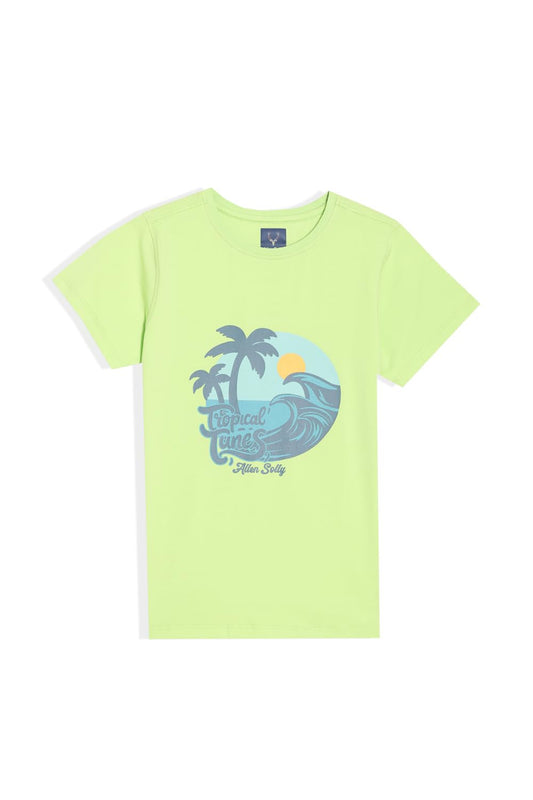 Allen Solly Boys Relaxed Fit Printed Graphic Casual Cotton T-Shirt