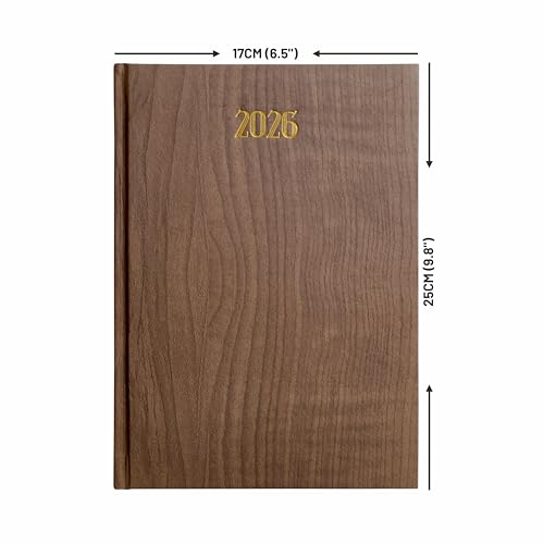 Anupam Dash 2026 Diary With Dates, 2026 Daily Planner Full Page Per Day With Monthly Calendar, New Year Diary 2026 80 Gsm Size B