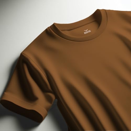 Nobero MenS Regular Fit T-Shirt (1M-Twts-R0007_Nutshell
