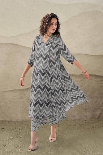 Toochki Salwar Suit Set For Women | Kurta Set For Women | Zig Zag Printed Salwar Suits | Ethnic Wear Salwar Suits | Two Piece Ku