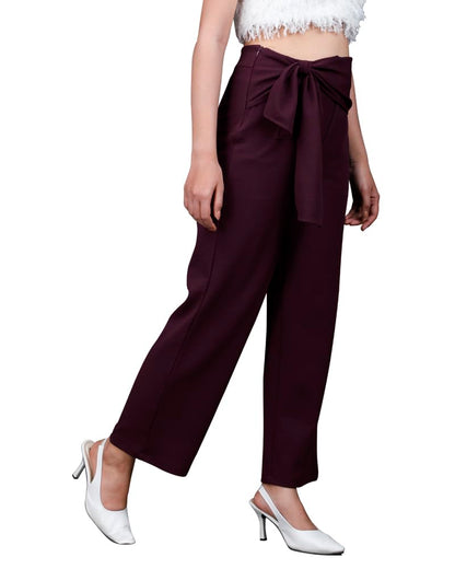 Noble Monk Women Regular Fit Casual Pant | High Waist Trouser | Wide Leg Baggy Korean Pants Trousers For Women Black