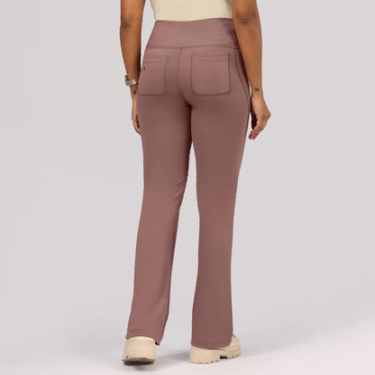 BlissClub Ultimate Flare Pants for Women Upto 54 ft | Ribbed Waistband, 4 Pockets | High Waist Trousers and Formal Pants for Of