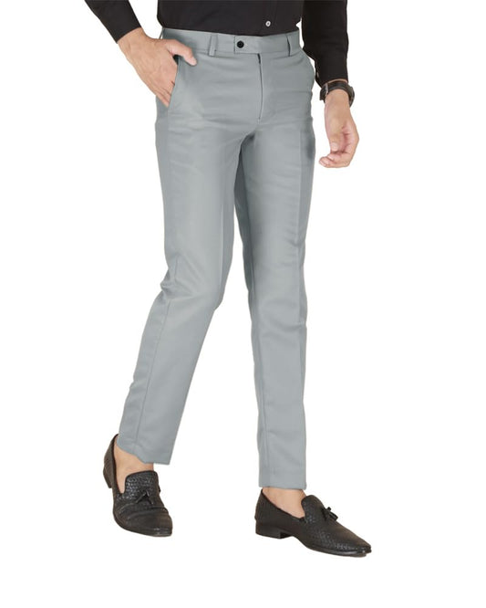 Noble Monk Regular Fit Mens Wear Formal Pant Cement Grey