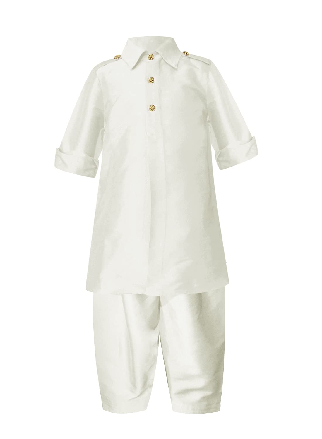 A.T.U.N. (ALL THINGS UBER NICE) Boys Solid Full Sleeve Pathani Suit Set | Kurta and Pyjama Set | Ethnic Clothing Set for Festiva