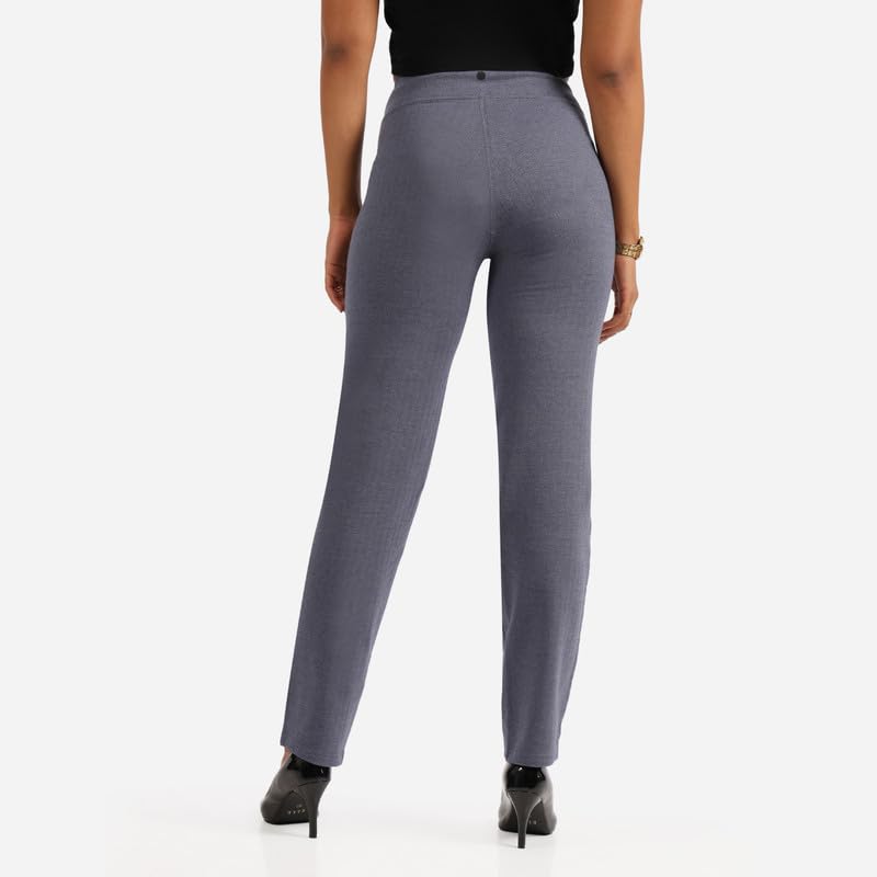 BlissClub Womens Pants (Werkit_Straight_Hema Herringbone-Navy