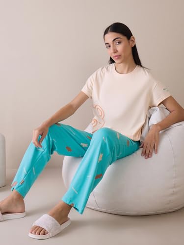 Sweet Dreams Women Solid Pyjama Set
