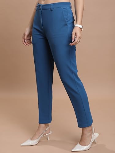 Ketch WomenS Regular Casual Pants (Khpn000015_Teal