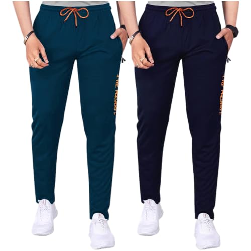 Pinkmint Combo Track for Men Lycra with Pocket for Gym, Tracking, Toga, Sport, Home
