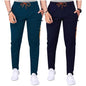 Pinkmint Combo Track for Men Lycra with Pocket for Gym, Tracking, Toga, Sport, Home